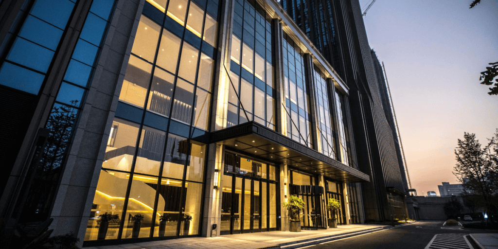 Commercial insurance business building